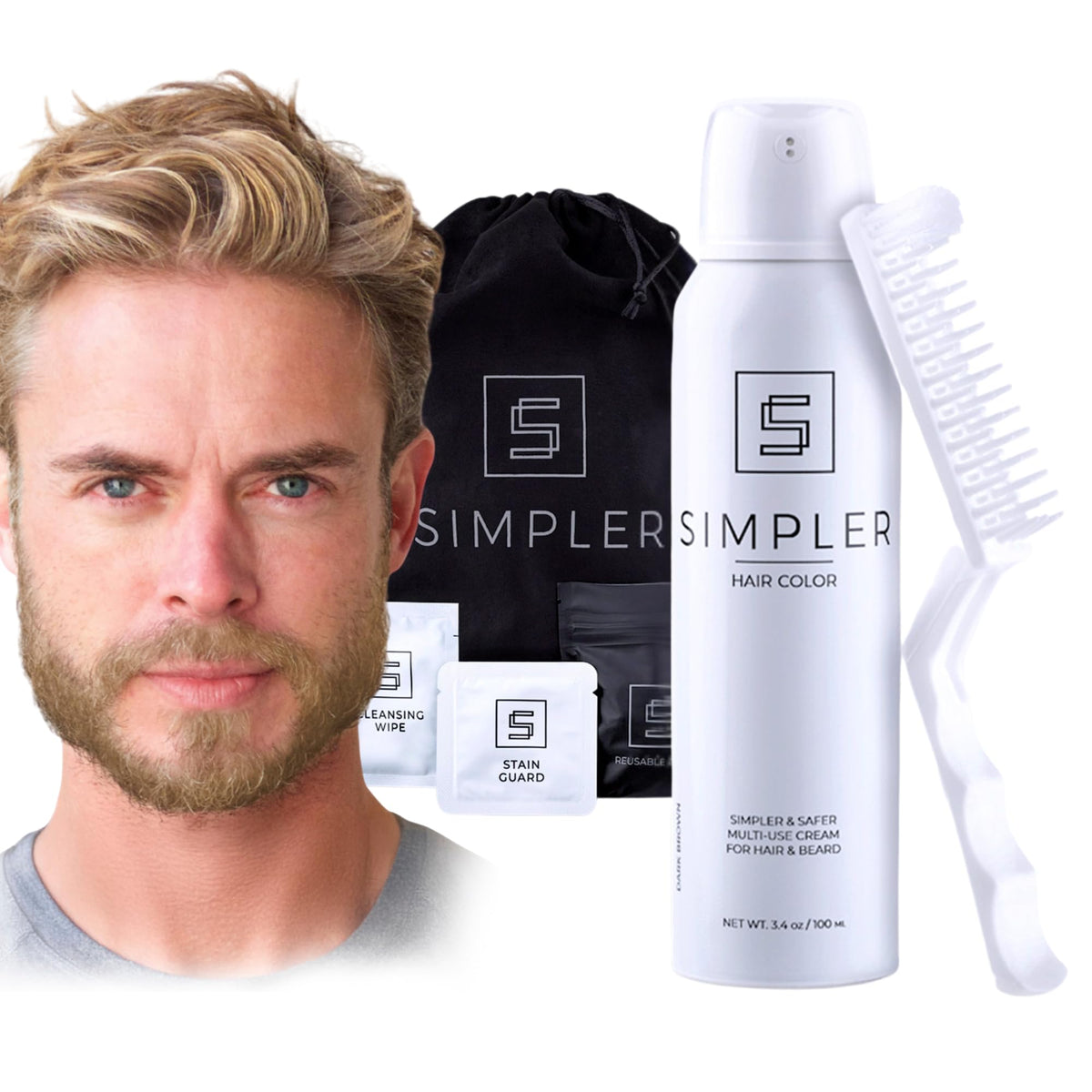 SIMPLER HAIR COLOR: bote-aplicacion para cobertura uniforme.
