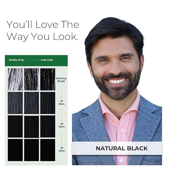 SIMPLER HAIR COLOR cobertura gris 100% en cabello y barba.