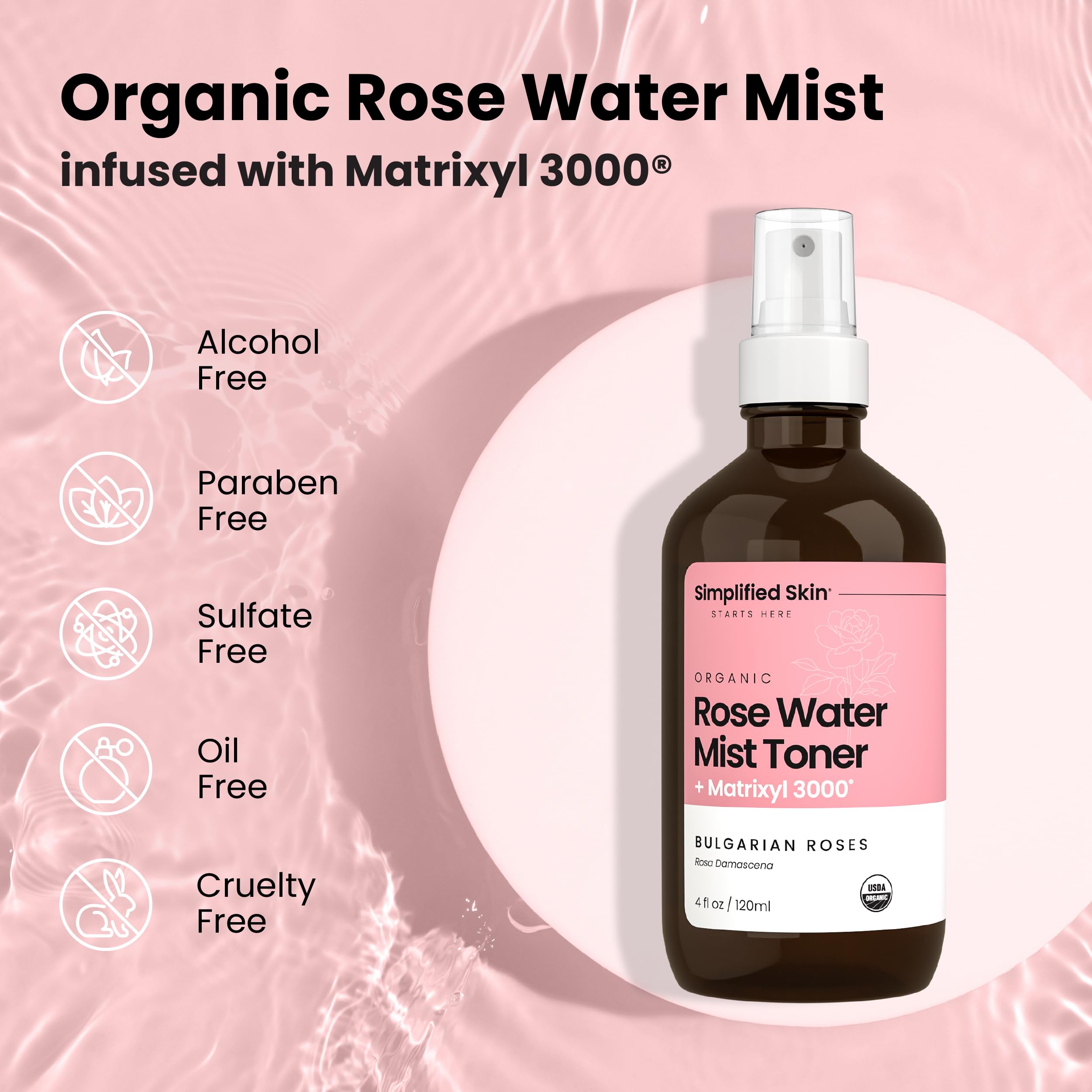 Simplified Skin péptidos Matrixyl 3000 para cuidado suave anti-edad.