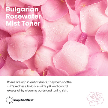 Facial toner mist by Simplified Skin for quick refreshing hydration.