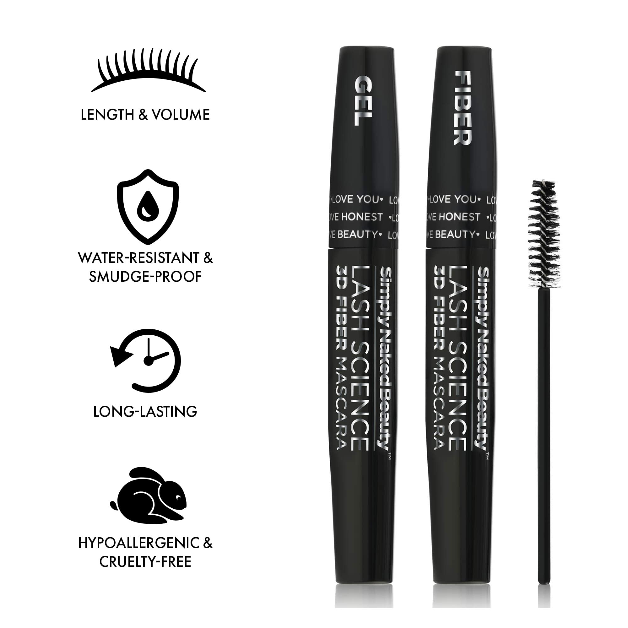 Fórmula resistente al agua de Simply Naked Beauty para uso diario