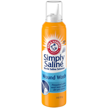 Simply Saline rociado-continuo para aplicar limpieza suave sin dolor.