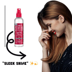 Simply Stylin' protection chaleur pour préserver les cheveux lors du coiffage.