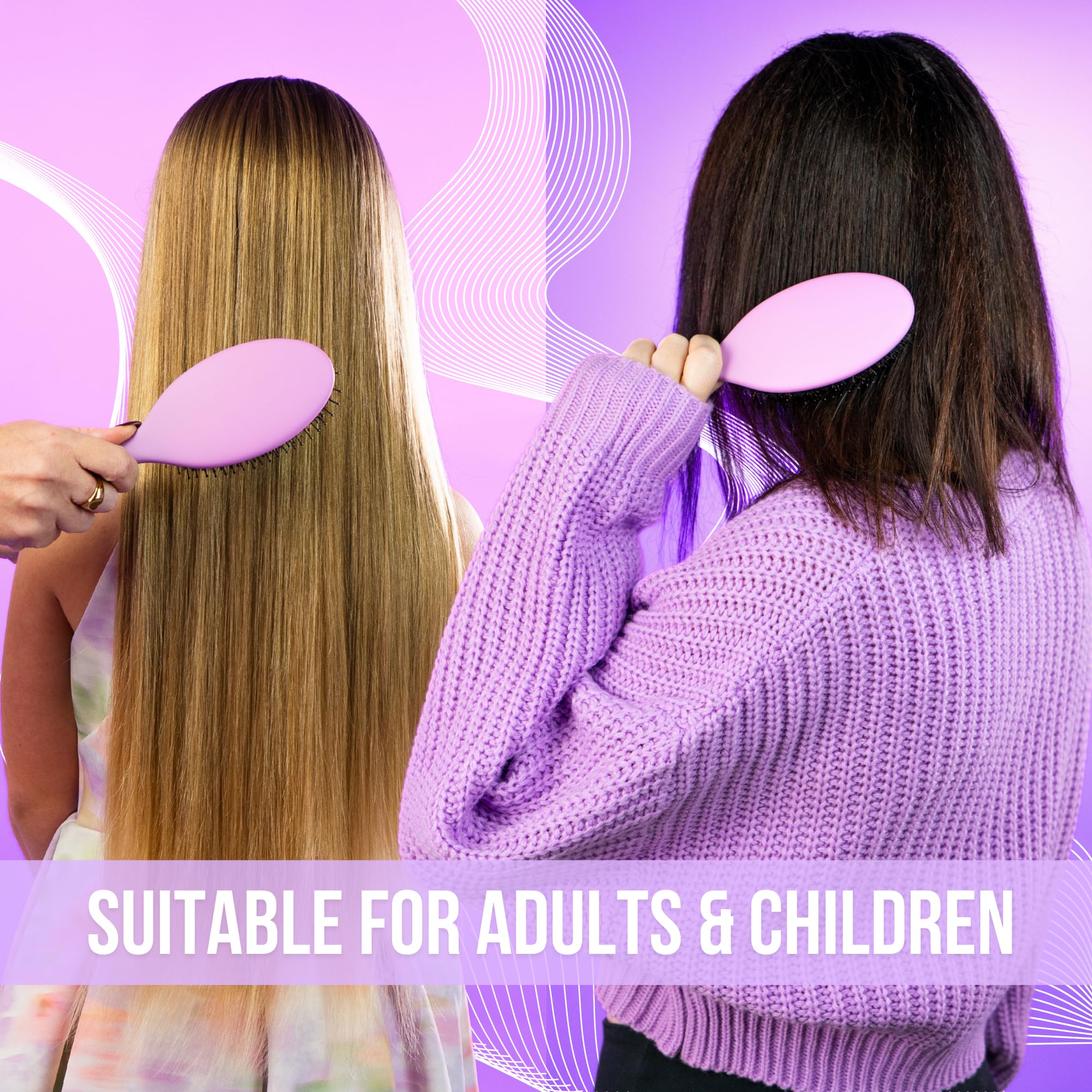 Cepillo SimplyHair para extensiones con anillos nano y micro.