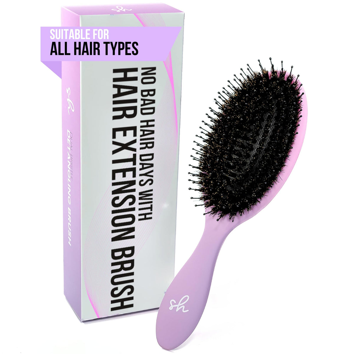 Cepillo SimplyHair Ultimate con doble puntas para desenredar sin tirones.