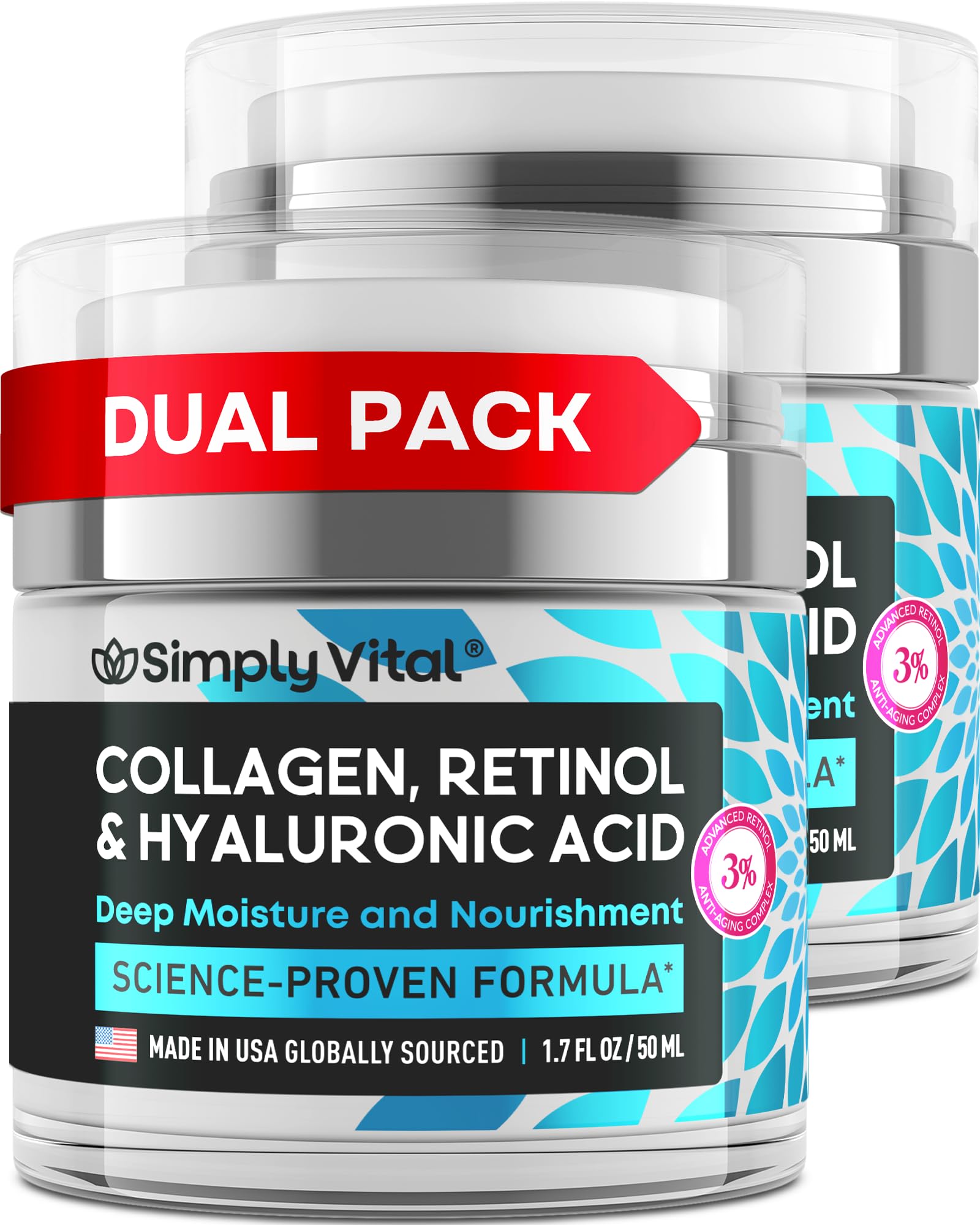 La crema SimplyVital antiarrugas con retinol para firmeza y suavidad.