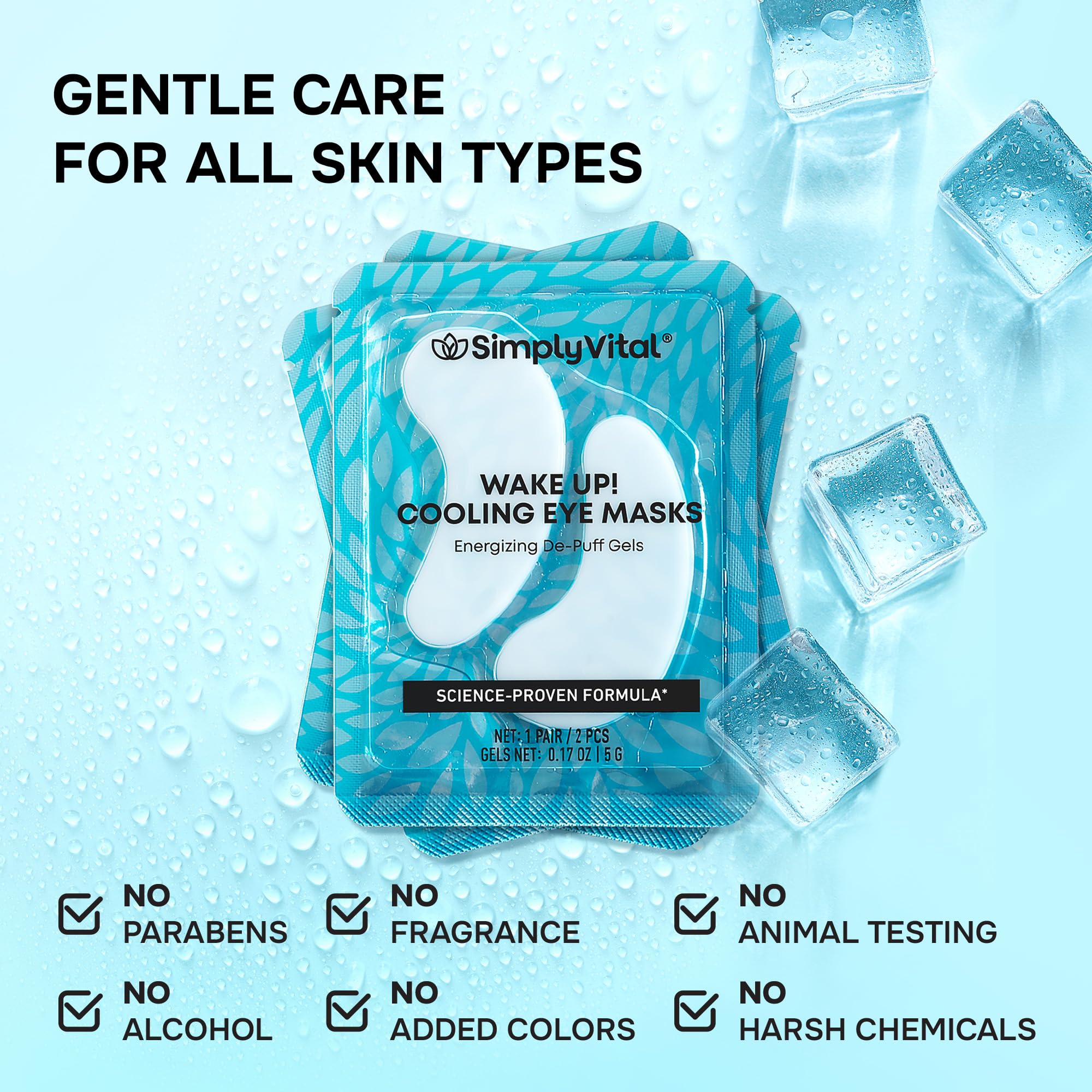 SimplyVital parches para ojeras preparan la piel para el maquillaje