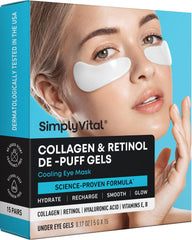 Parches SimplyVital refrescantes para ojeras, revitalizan la mirada al despertar