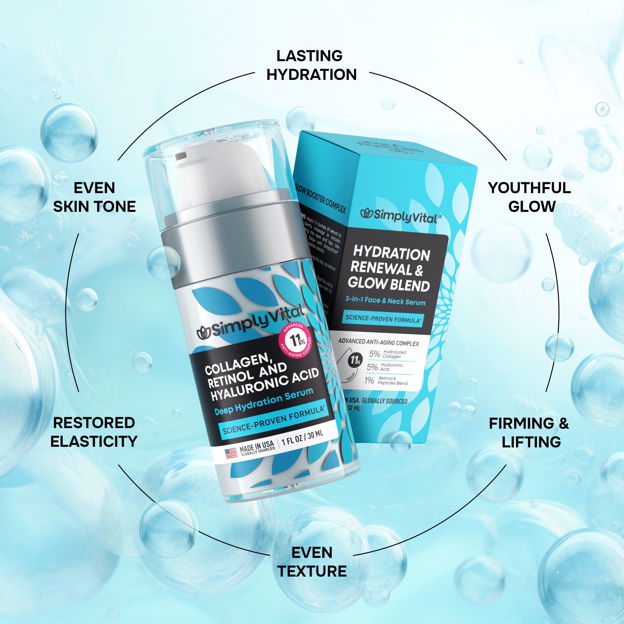 SimplyVital Serum compatibilite-avec-cremes-huiles, routine fluide.