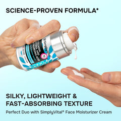 SimplyVital Serum hydratant-visage-cou-decolleté, douceur et elasticité.
