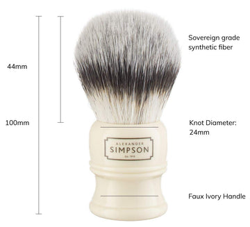 Simpson Trafalgar 2: pelo sintético de alta densidad para espuma abundante.
