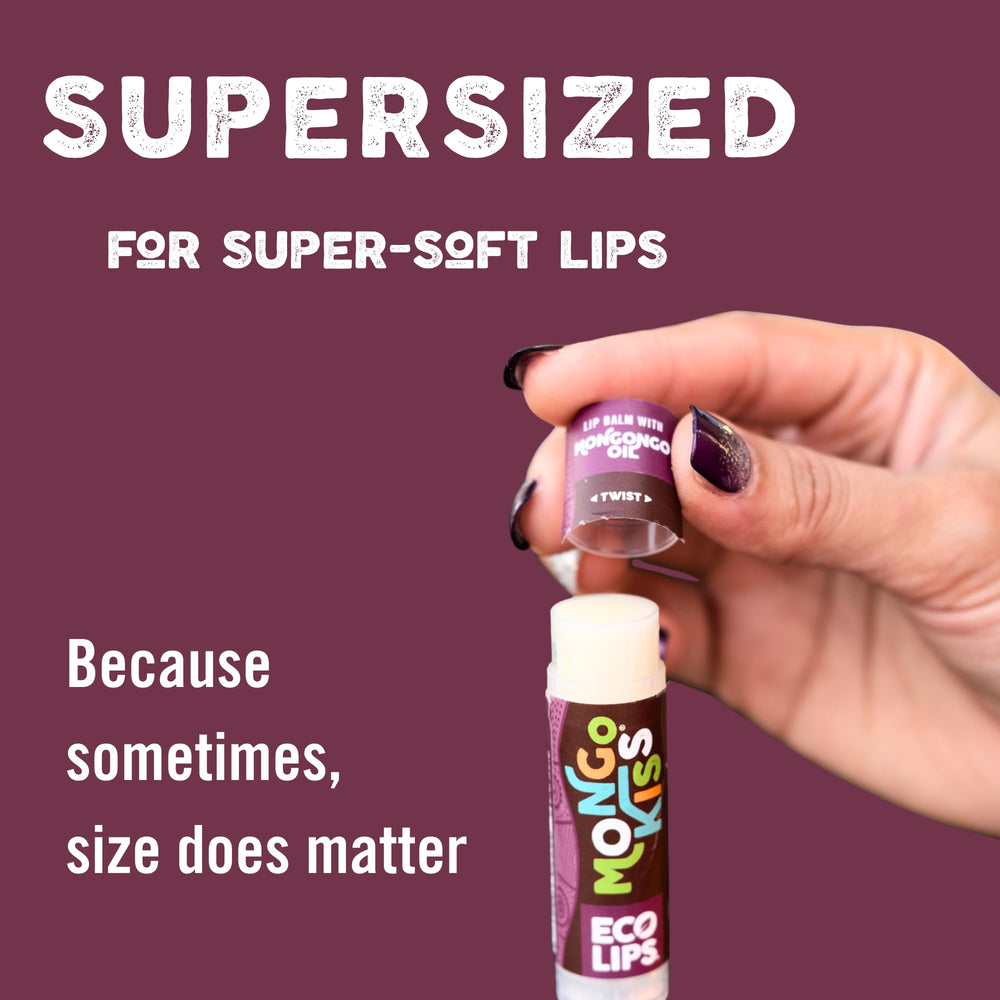 Eco Lips Mongo Kiss libre de gluten y no tóxico para labios.