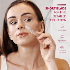 SINAHET Dermaplaning: diseño portátil para retoques en cualquier lugar.