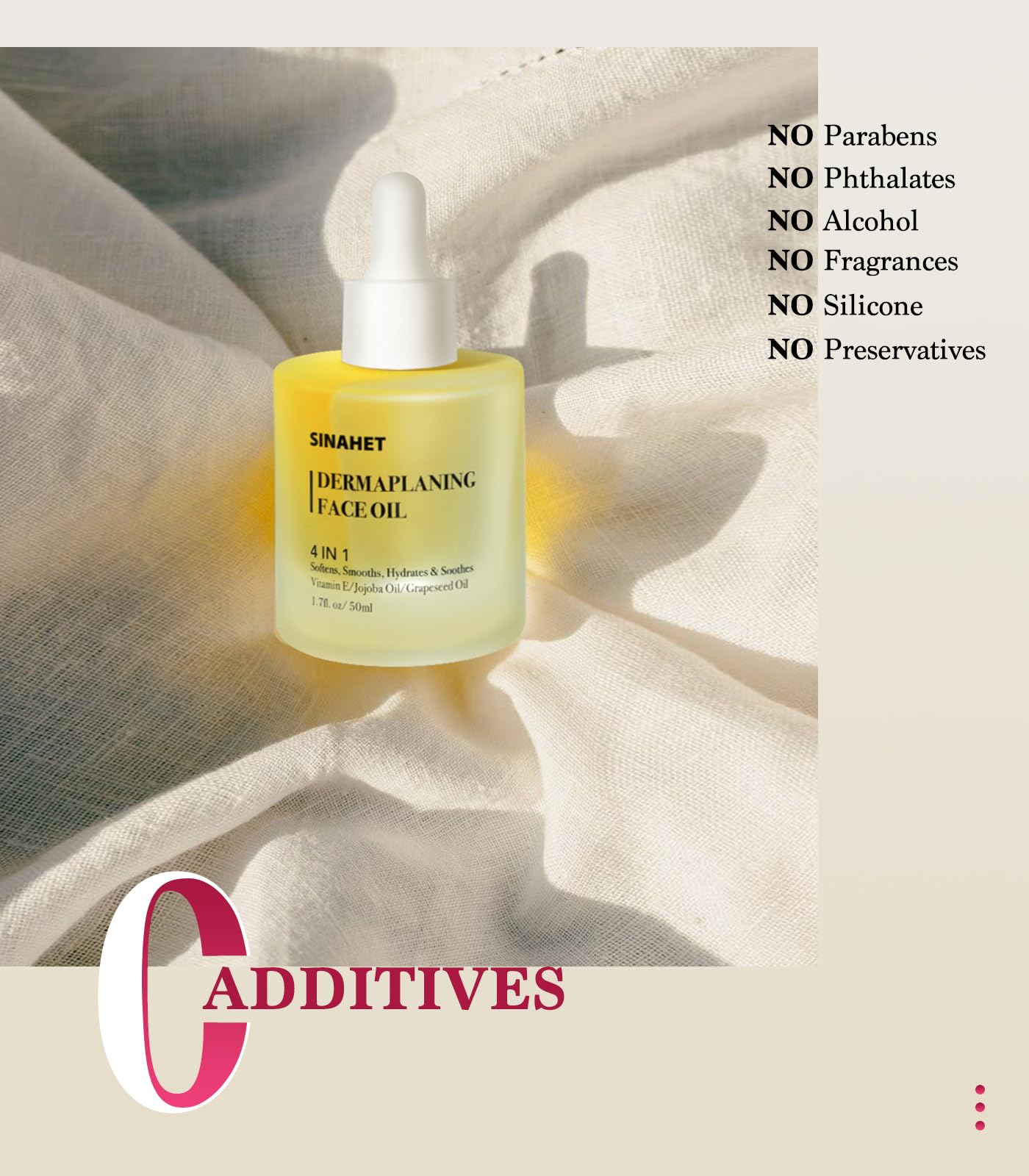 SINAHET Vitamina E: nutrición suave para la piel.