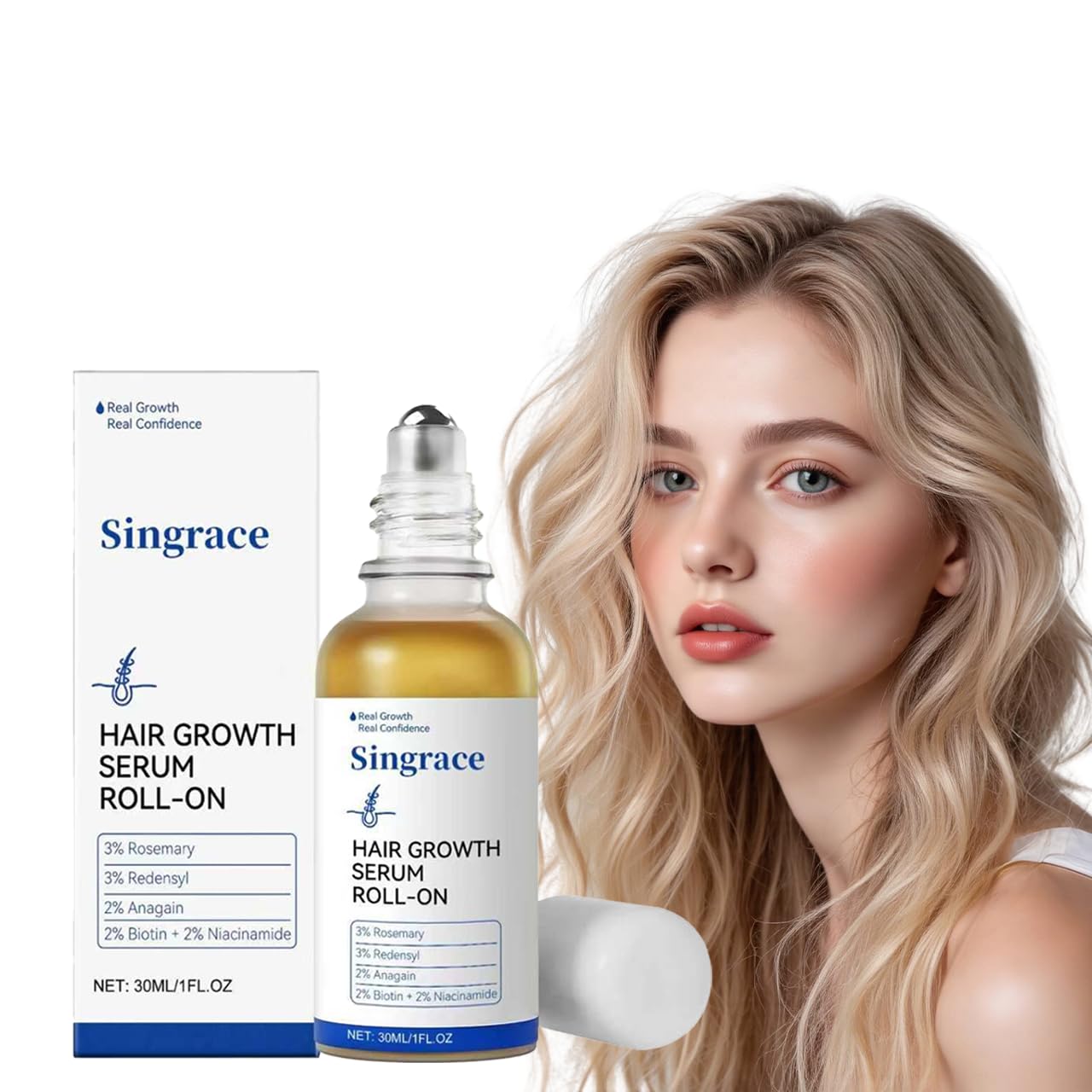 Singrace serum crecimiento pelo - apto para todos los tipos de cabello