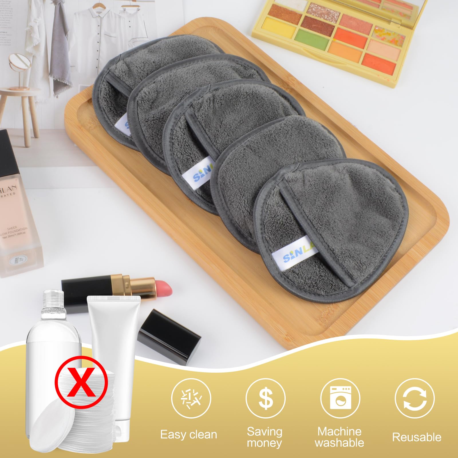 Las almohadillas SINLAND para labios limpian sin irritación.