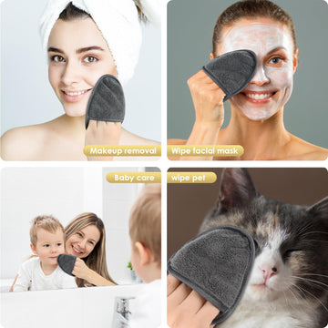 Las almohadillas SINLAND para ojos eliminan maquillaje con delicadeza.