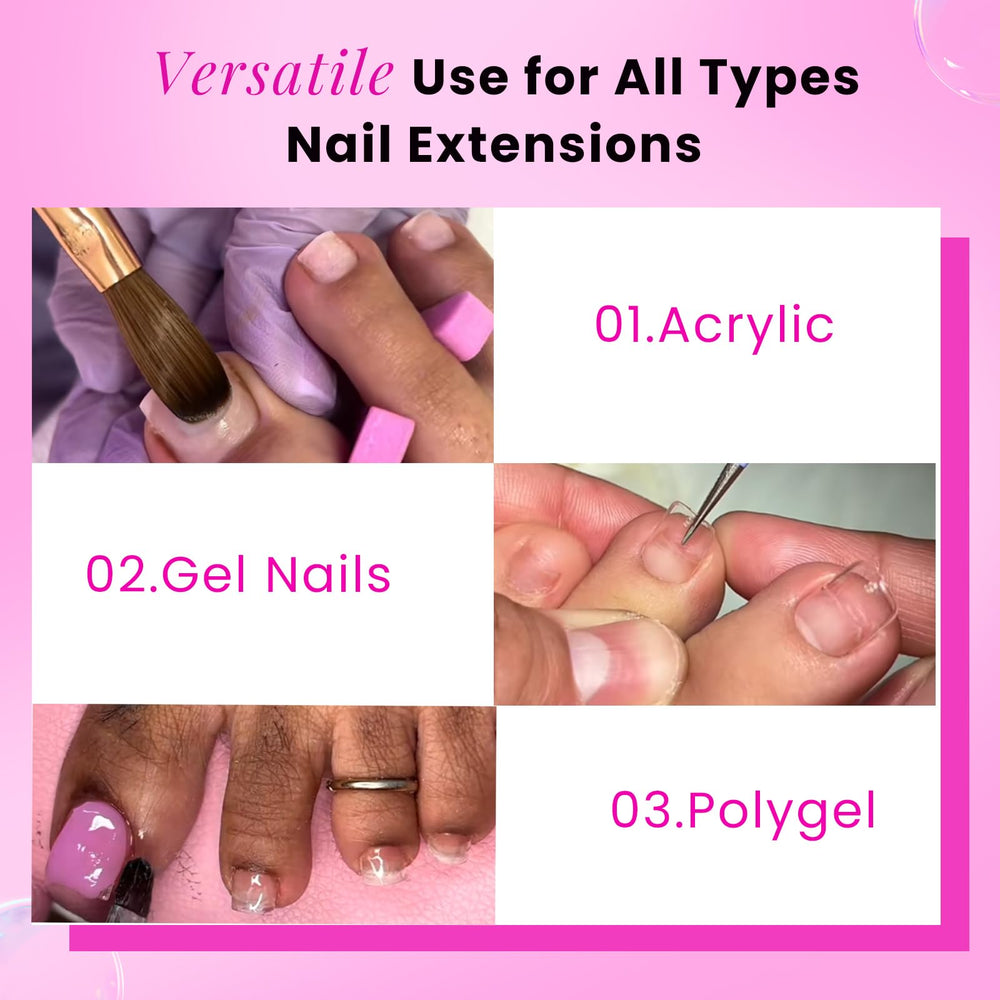 SINOKAME tips para pedicura, diseño versátil estilo francés.