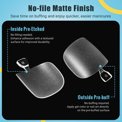 SINOKAME uñas gel dedo pie mate para acabado elegante y cómodo