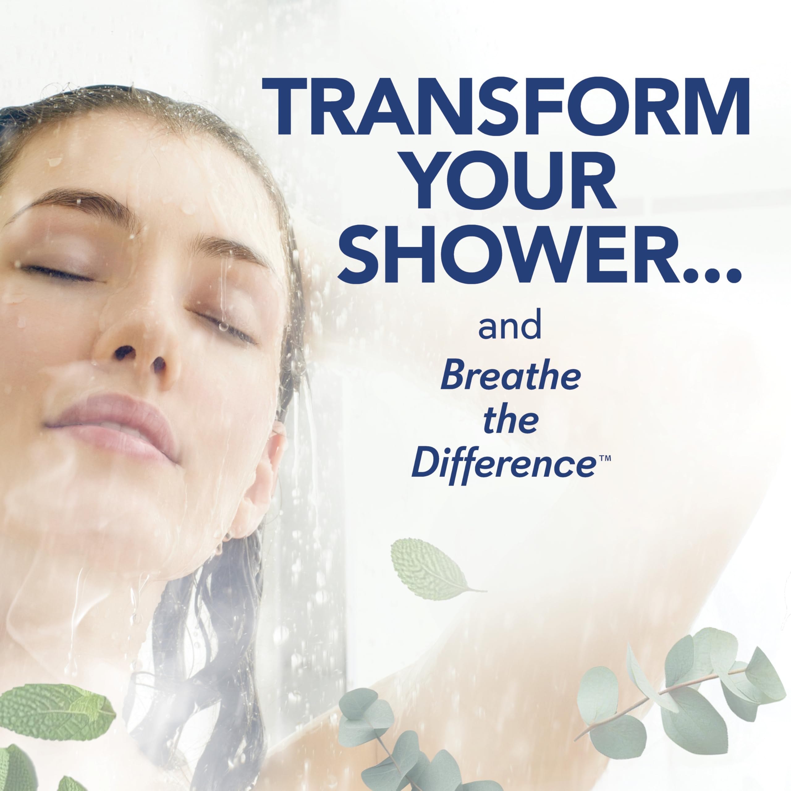 SinuCleanse tableta vapor ducha duradera menta eucalipto para vapores prolongados