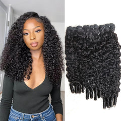 Sinuowei: paquetes de cabello rizado burmese con onda de agua para looks naturales
