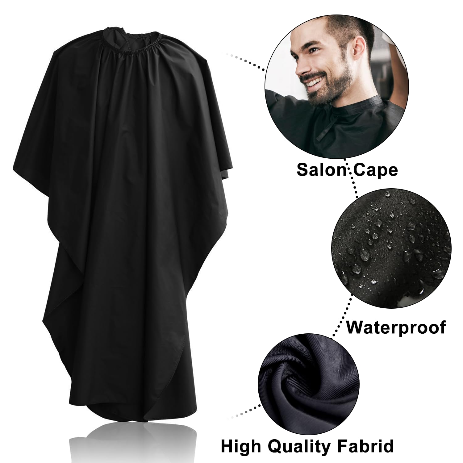 Sirabe cape coiffure salon, protection confortable pendant la coupe