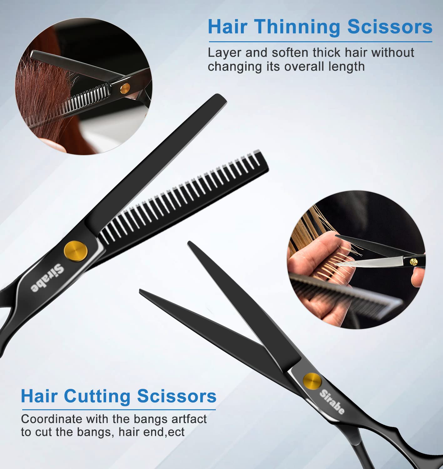 Sirabe peigne coiffure professionnel, démêlage efficace et préparation des cheveux