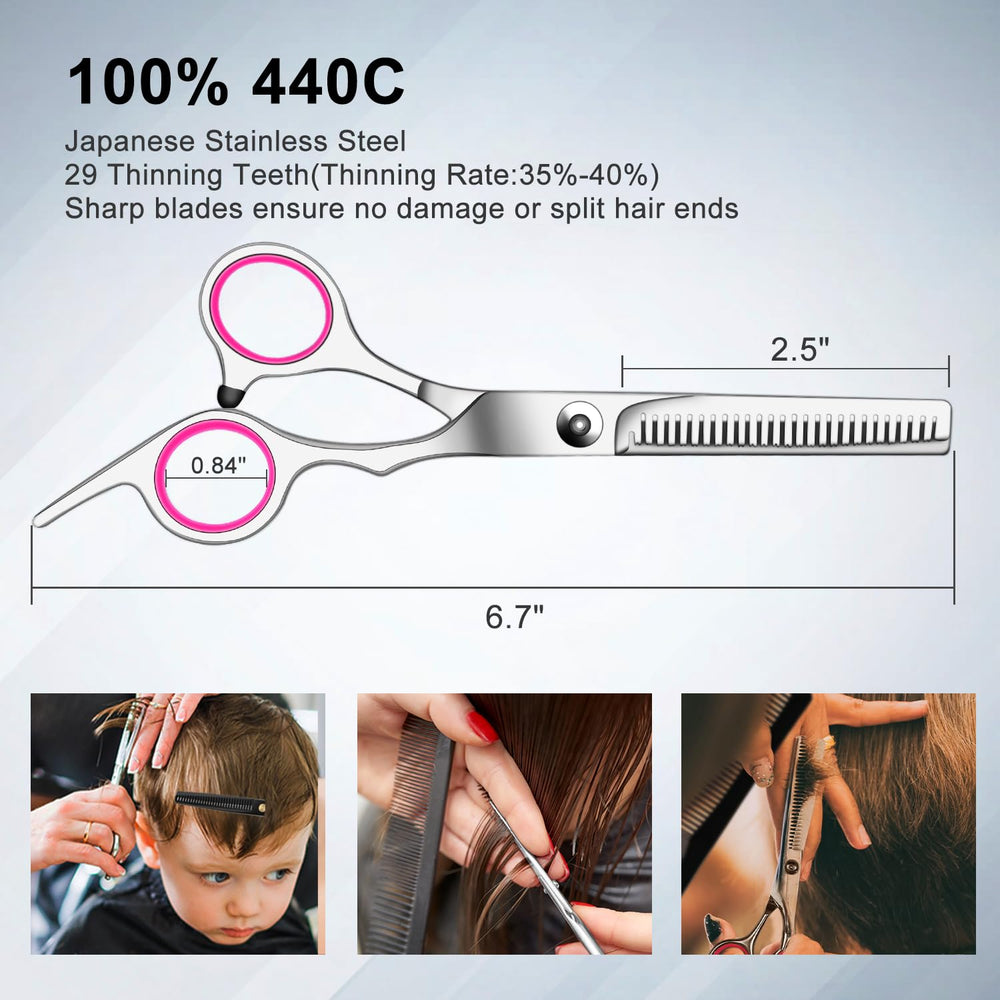 Peine con cuchilla Sirabe para retoques rápidos y uniformes en el cabello.