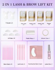 Kit de elevación de pestañas Siripine: almohadillas de silicona para levantado suave.