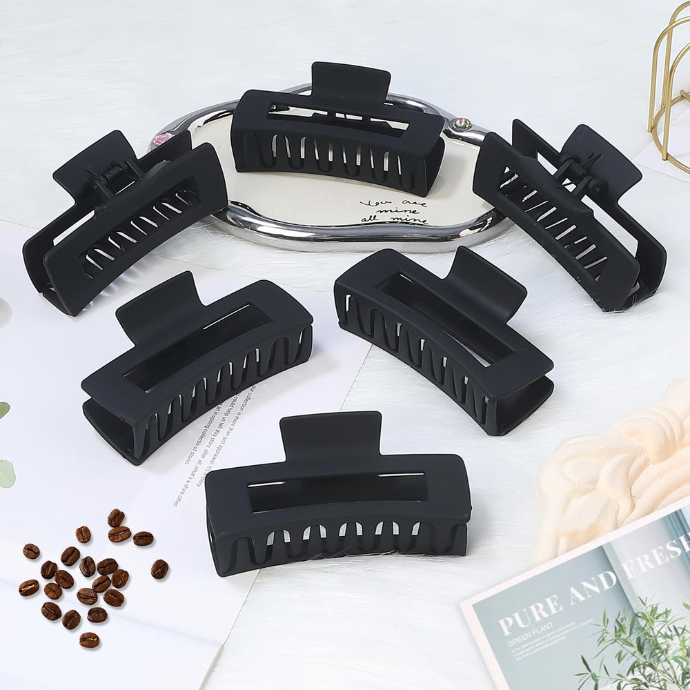 Pinza grande Sisiaipu para cabello grueso negro para peinados seguros.