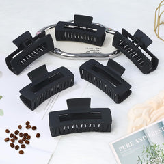 Pinza grande Sisiaipu para cabello grueso negro para peinados seguros.