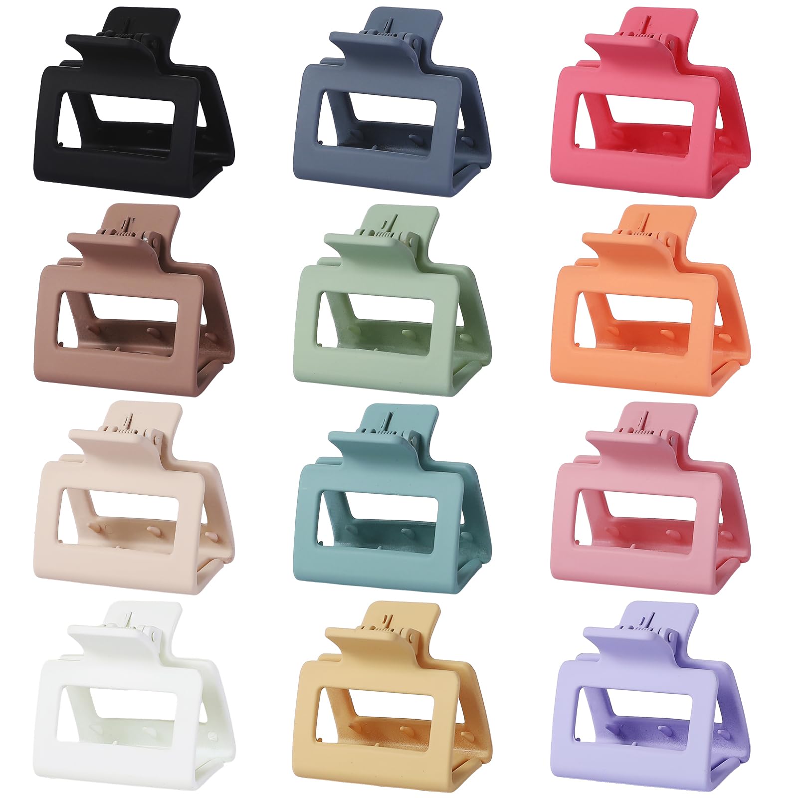 Pinzas Sisiaipu cuadradas en 12 colores para combinar con cualquier atuendo.