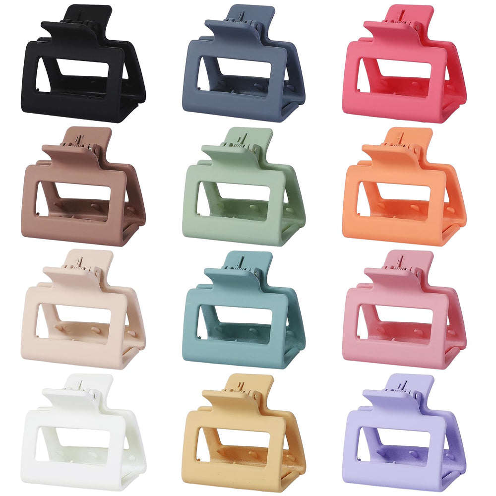 Pinzas Sisiaipu cuadradas en 12 colores para combinar con cualquier atuendo.