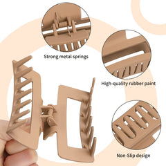 Pinzas Sisiaipu color ámbar de acrílico, ligereza duradera para peinados rápidos.