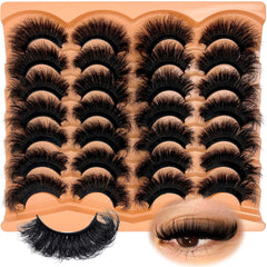 Pestañas mink fluffy 20mm de SISIYDY para volumen suave.