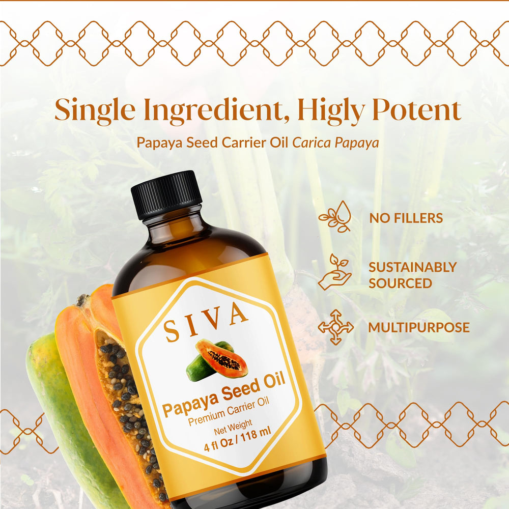 Aplicación en piel con SIVA Aceite de Papaya Semilla