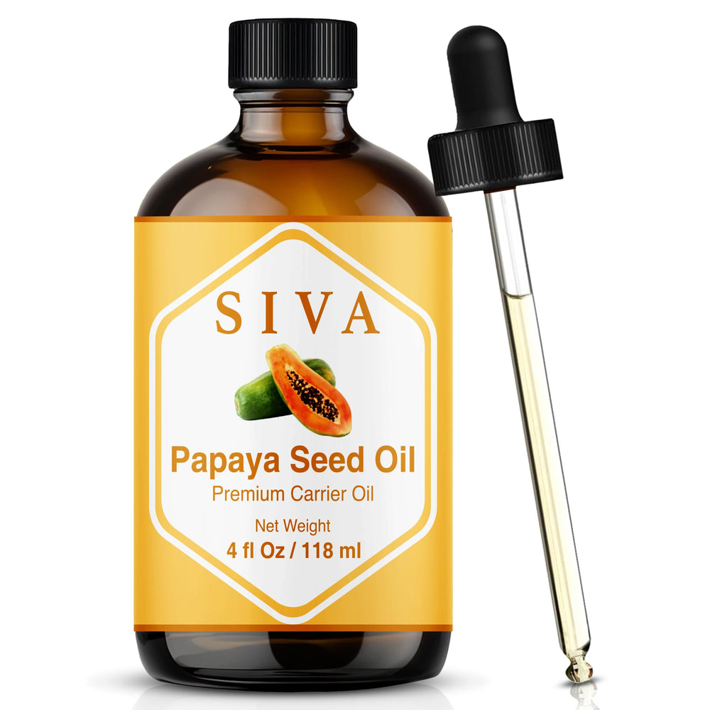 SIVA Aceite de Papaya Semilla en botella con gotero para rostro y piel