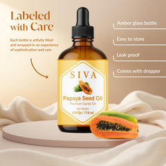 Masaje de cabello con SIVA Aceite de Papaya Semilla
