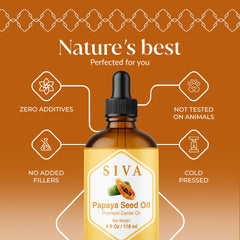 Textura suave del aceite de papaya semilla de SIVA