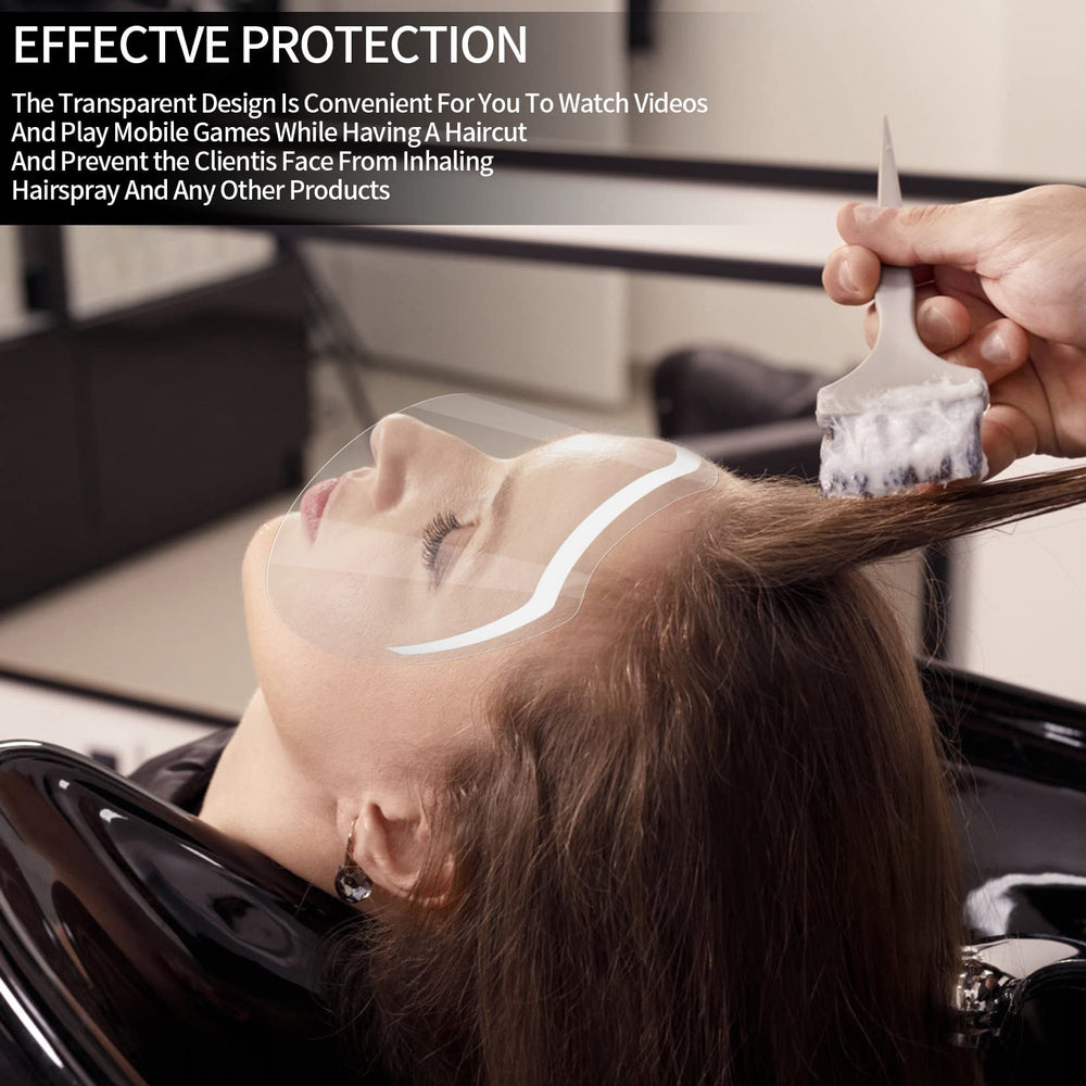 Siyurongg cubierta facial para ducha: protege la piel durante el peinado