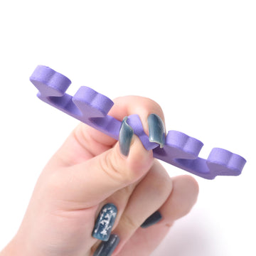 Siyuwuro separadores de dedos azul para pedicure cómodo y reducción de fatiga en los dedos.