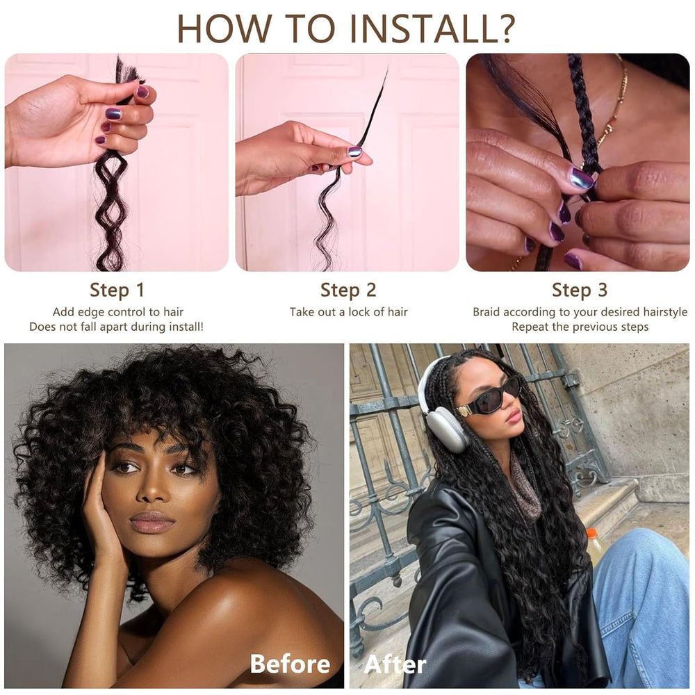 SJianFR uso versátil para trenzas boho y estilos trenzados.