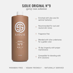 SJOLIE No.9 bronceado en spray con aloe vera para hidratación profunda
