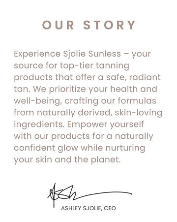 Final tono oliva con SJOLIE SUNLESS para un resultado natural.