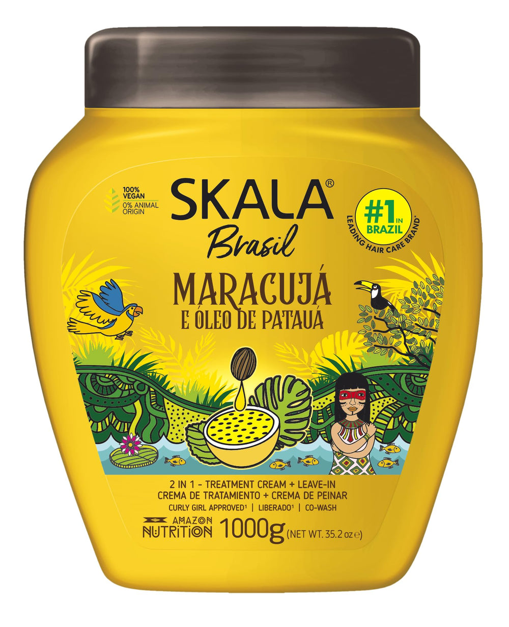 SKALA crema tratamiento maracuya-pataua en bote 1 kg para cabello fuerte