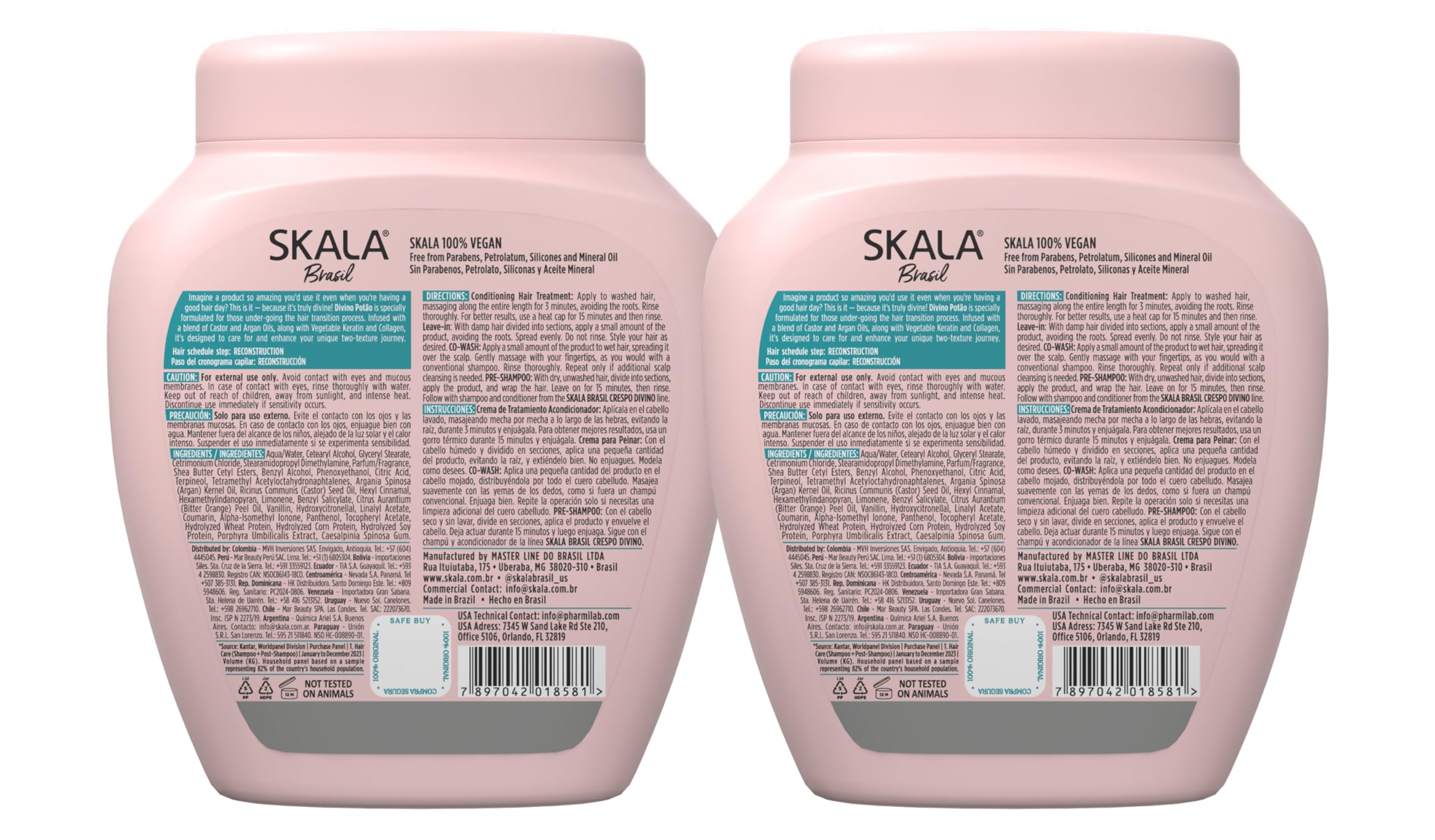 SKALA Divino Potao, aplicación en cabello para peinado y control