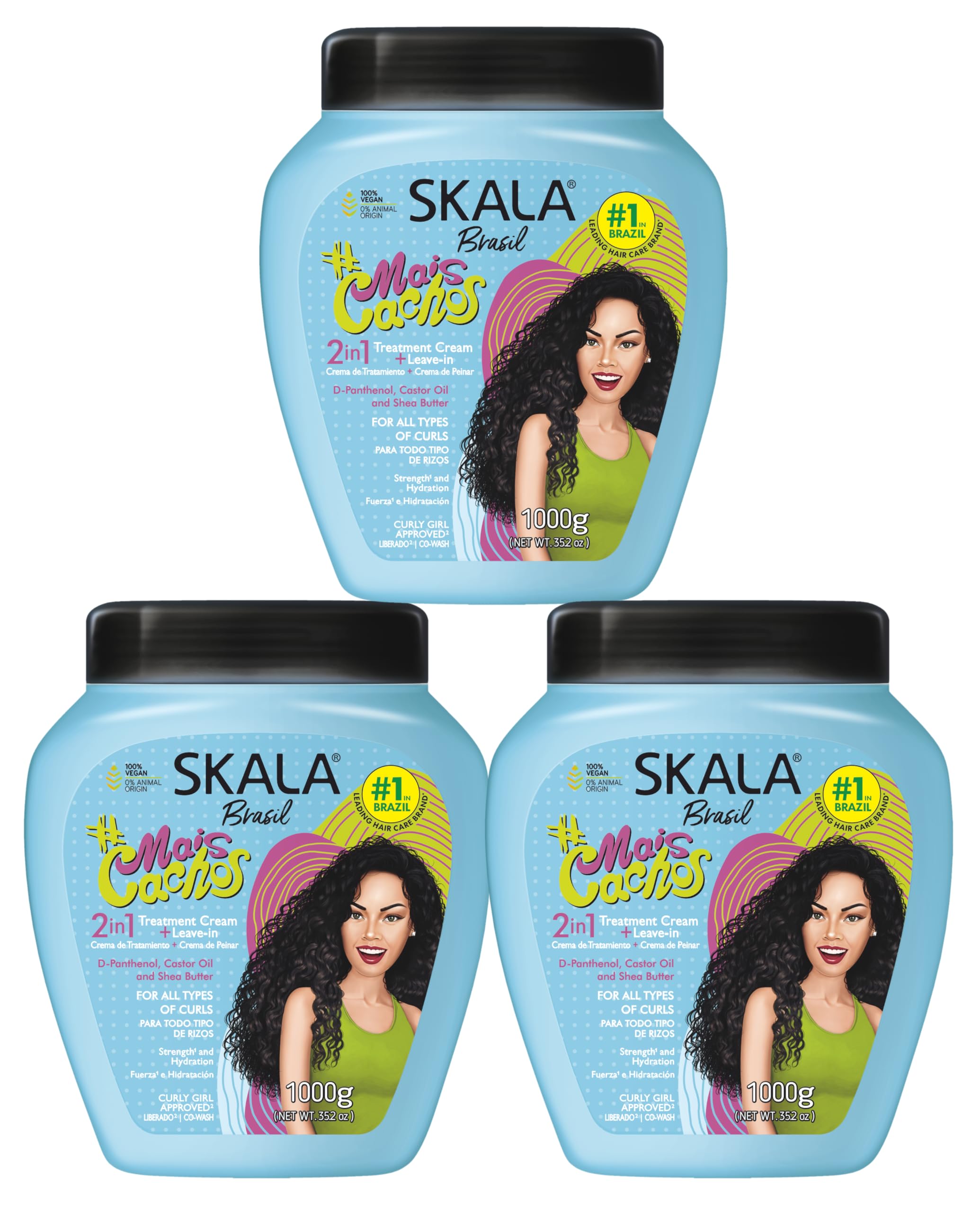 SKALA Mais Cachos: bote cremoso para rizos definidos y manejo suave.
