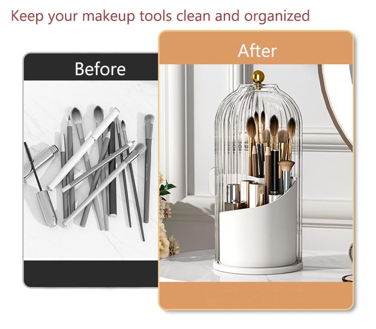 Skatx base estable con tapa protege pinceles del polvo.