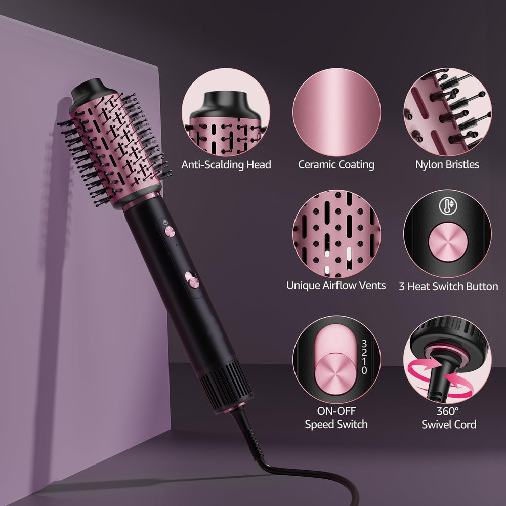 SKIMI ajustes de calor y velocidad para distintos tipos de cabello.