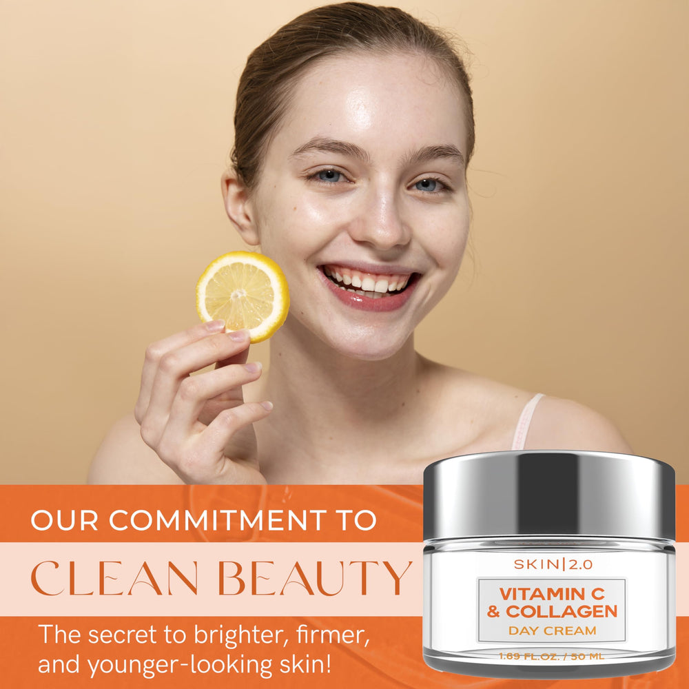Skin 2.0 Application crème jour: massage léger pour une peau hydratée toute la journée.